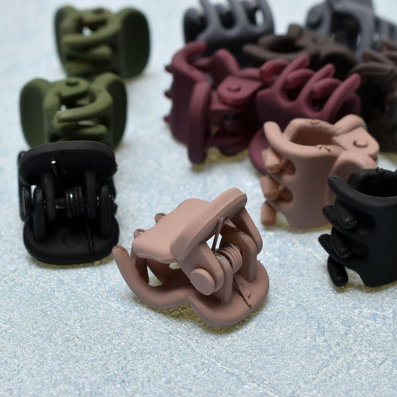 12/Lot Girls Cute Small Matte Texture Hair Claws Children Lovely Hair Clips Hairpins Headbands Kids Fashion Hair Accessories Hairgrip Headwear for Women