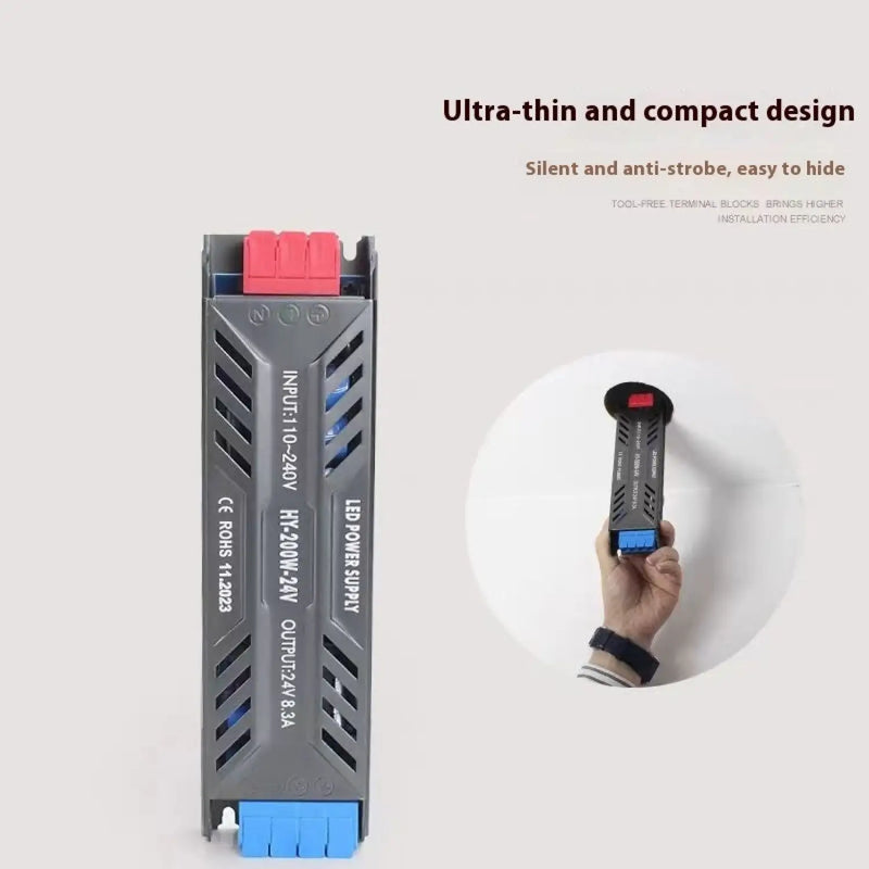12V Power Supply for LED Strip with Anti-Strobe Technology