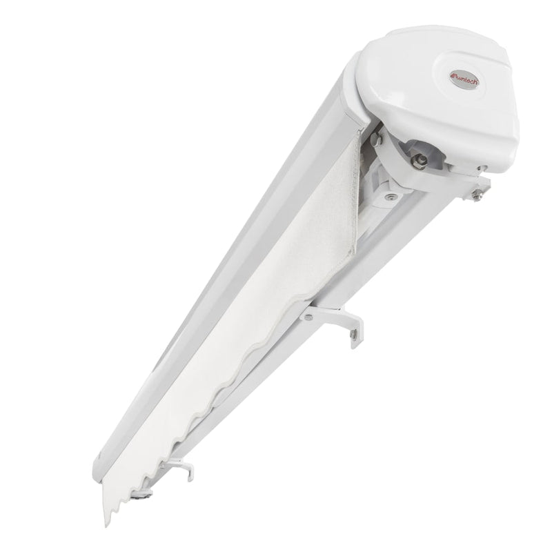 [12x10FT] Awntech Key West Premium Electric Outdoor Motorized Retractable Awning [FCL12/FCR12-SBY] (SAK78214)