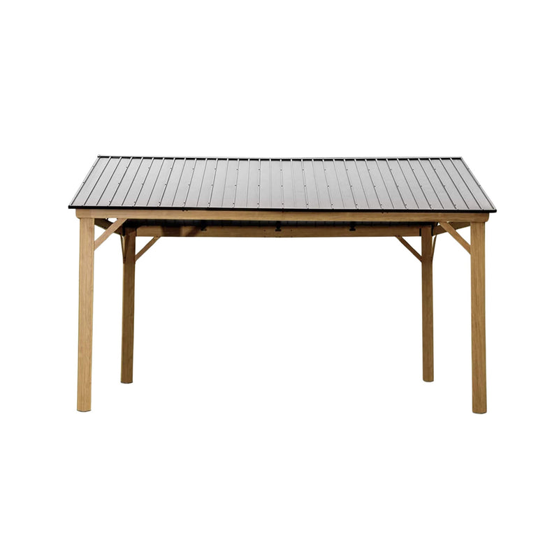 [12X14FT] Alora Hardtop All-Weather Outdoor Gazebo With Galvanized Steel Roof (SAK83261)