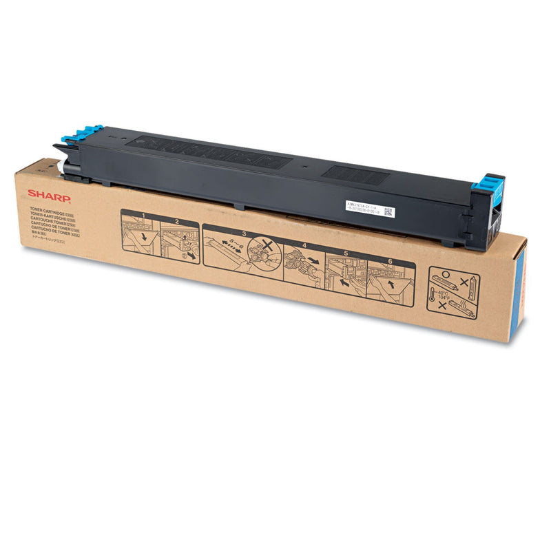Sharp MX31NTCA Toner, 15,000 Page-Yield, Cyan