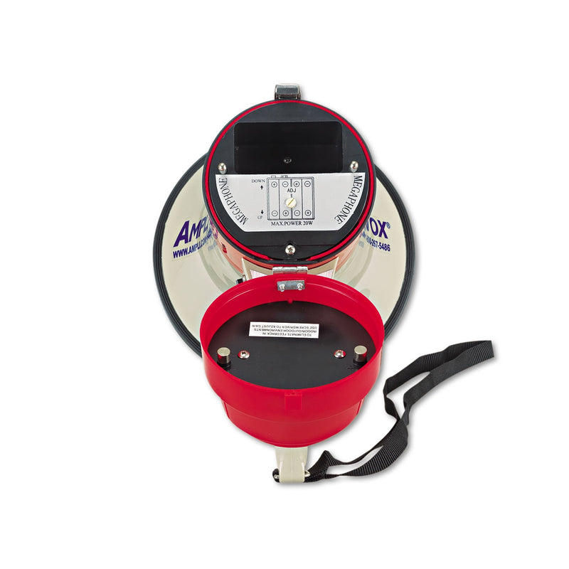 AmpliVox MityMeg Piezo Dynamic Megaphone, 15 W, 0.62 mi Range
