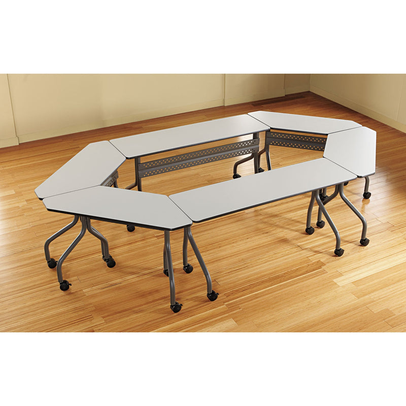 Iceberg OfficeWorks Mobile Training Table, Rectangular, 72w x 18d x 29h, Gray/Charcoal