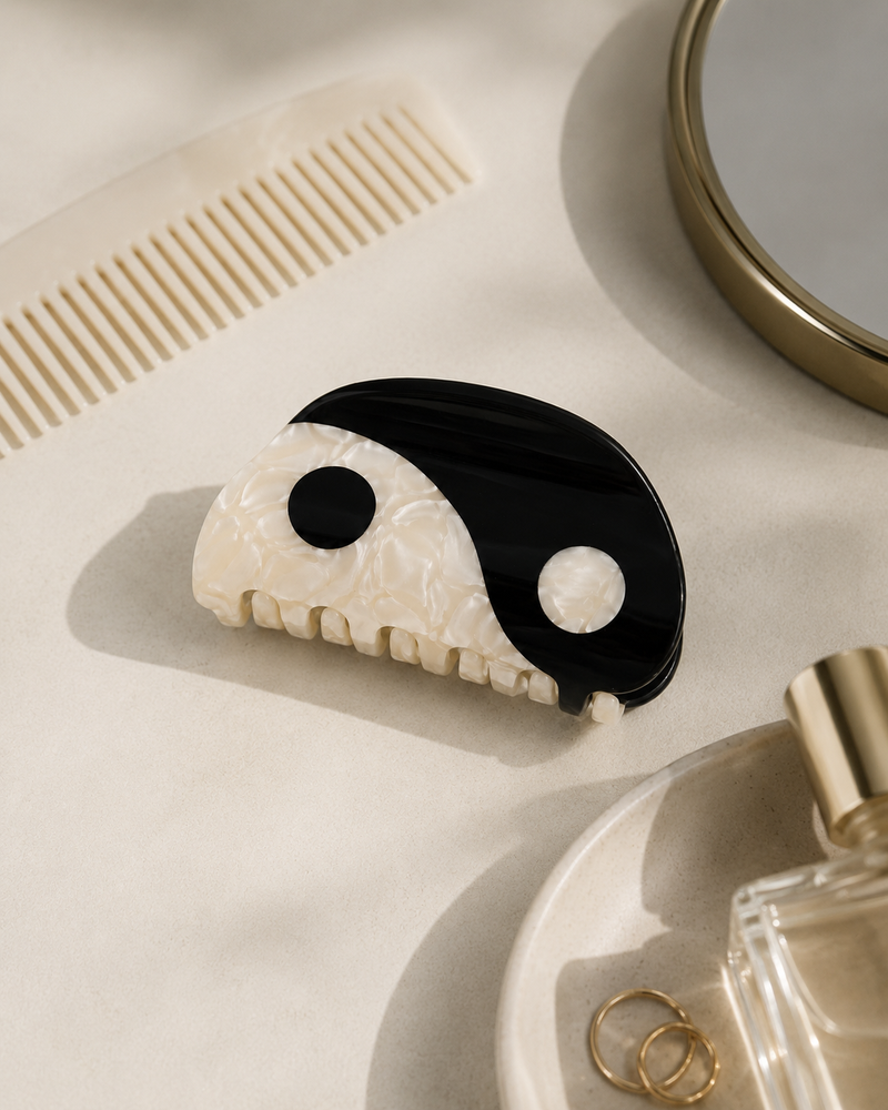 Yin Yang Hair Clips