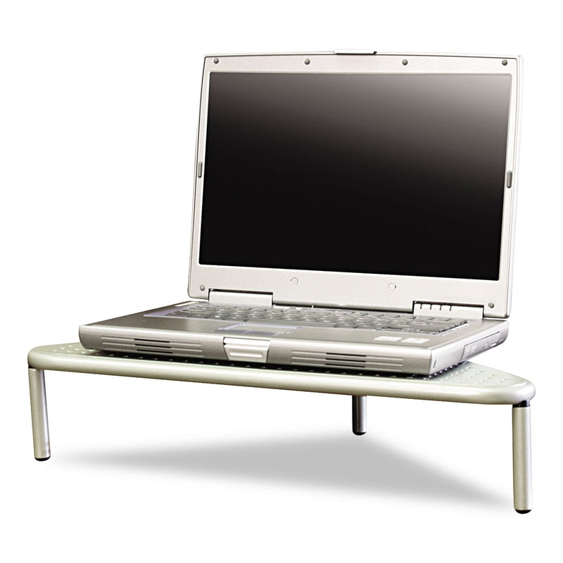 Allsop Metal Art Corner Stand, 20" x 11.5" x 5", Pewter, Supports 40 lbs