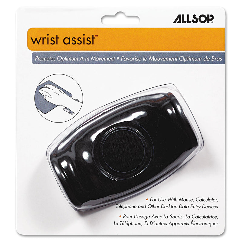 Allsop Wrist Assist Memory Foam Ergonomic Wrist Rest, 6 x 6.5, Black