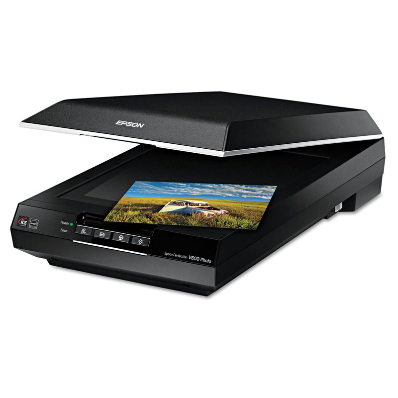 Epson Perfection V600 Photo Color Scanner, Scans Up to 8.5" x 11.7", 6400 dpi Optical Resolution
