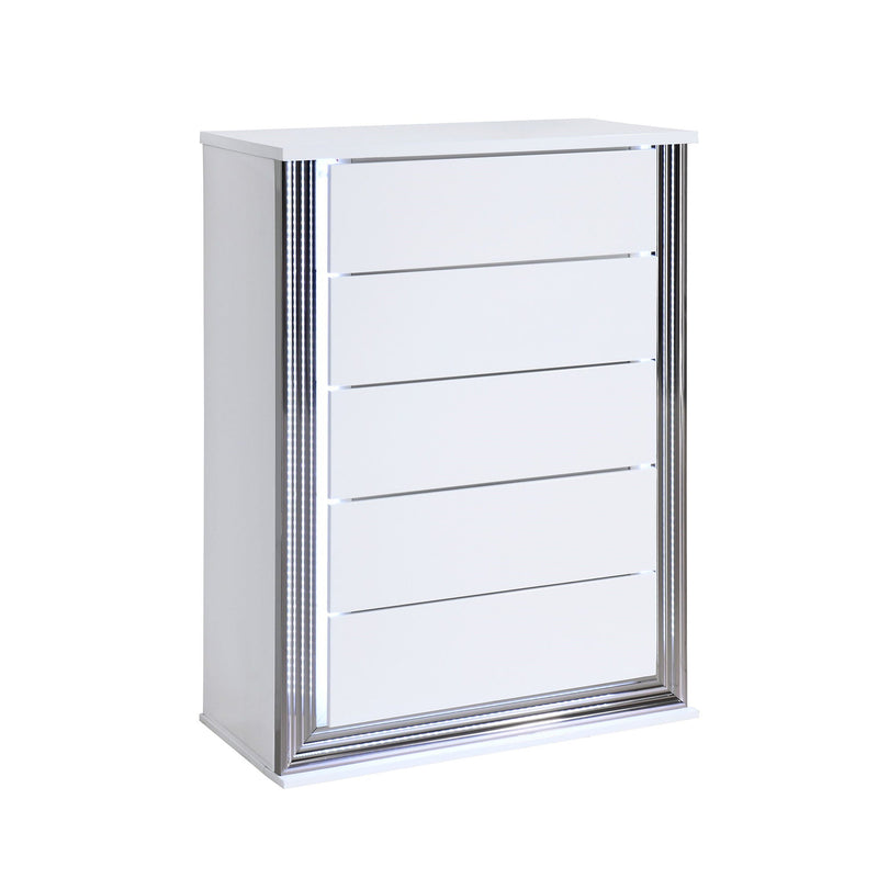 Moon - Smooth Chest With LED - White