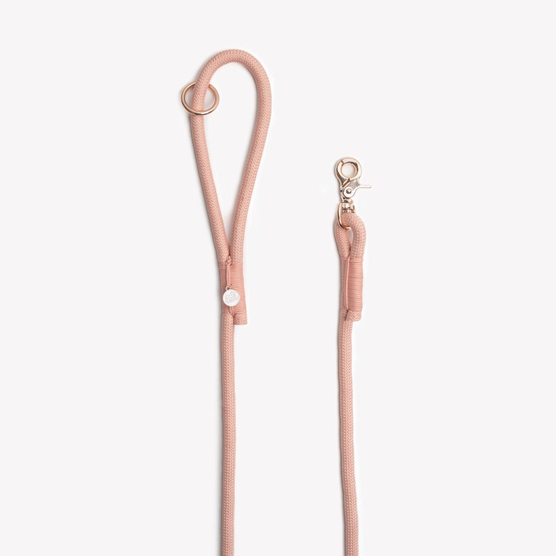'Powder Rose' - Braided Rope Leash