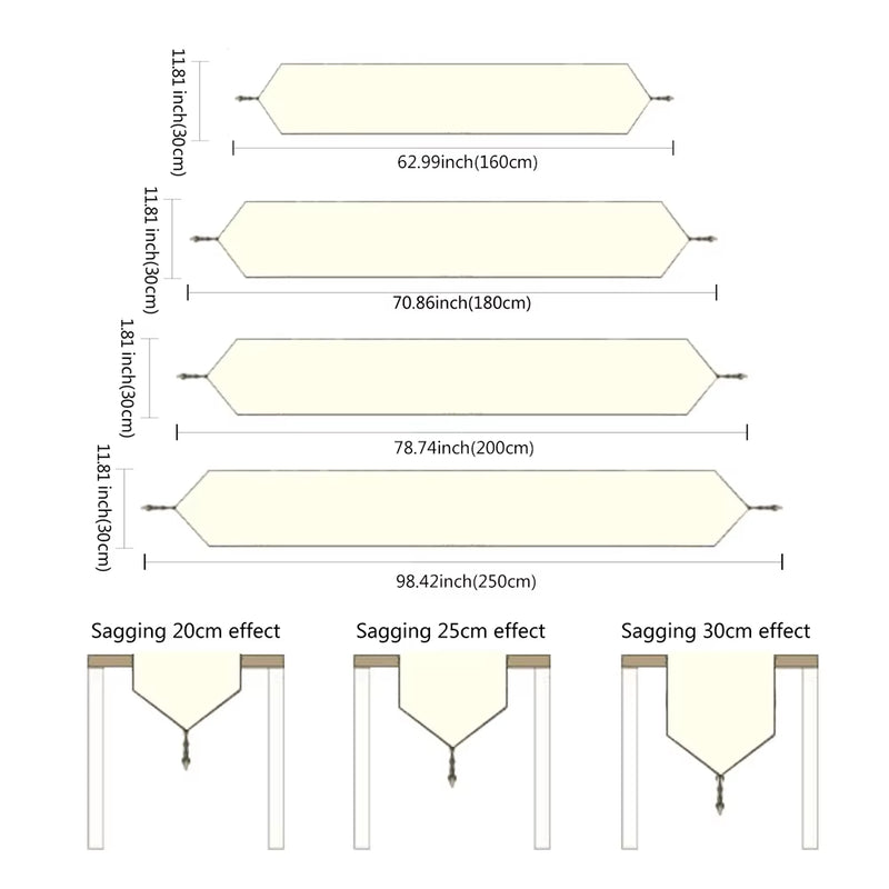 New Black White Striped Table Runner Tea Table TV Cabinet Tablecloth Home Decor Cover Table Cloth with Tassel Party Bed Runner