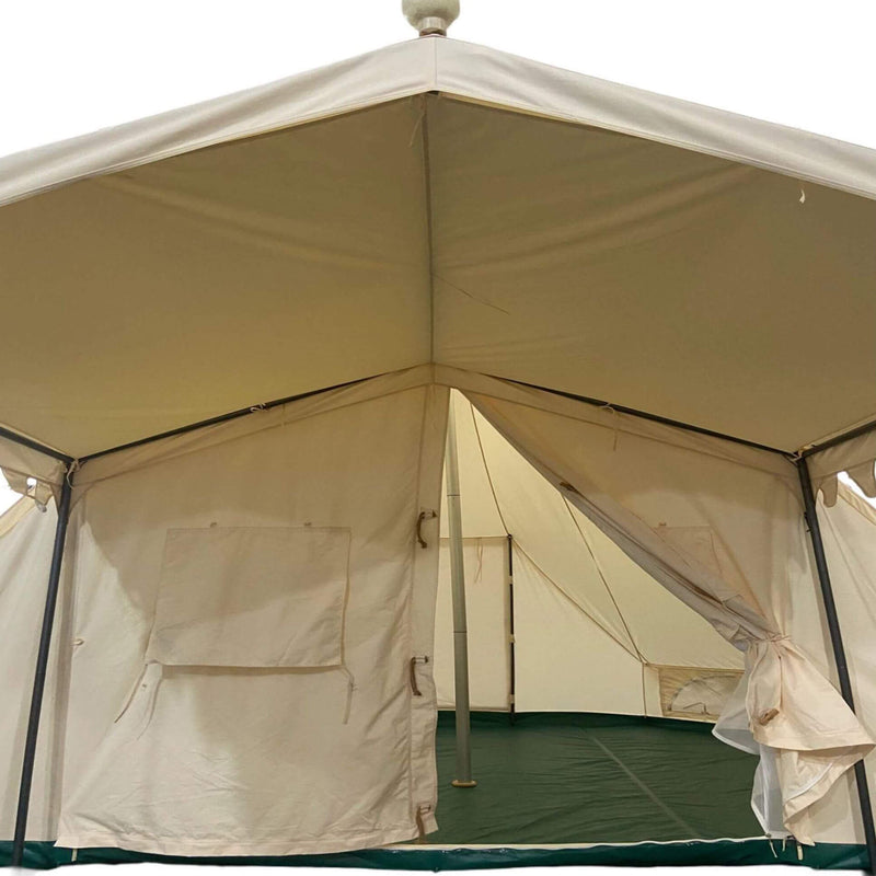 [13X19FT] Extra Large Heavy-Duty Outdoor Four Seasons Glamping Canvas Bell Yurt Tent (SAK45688)