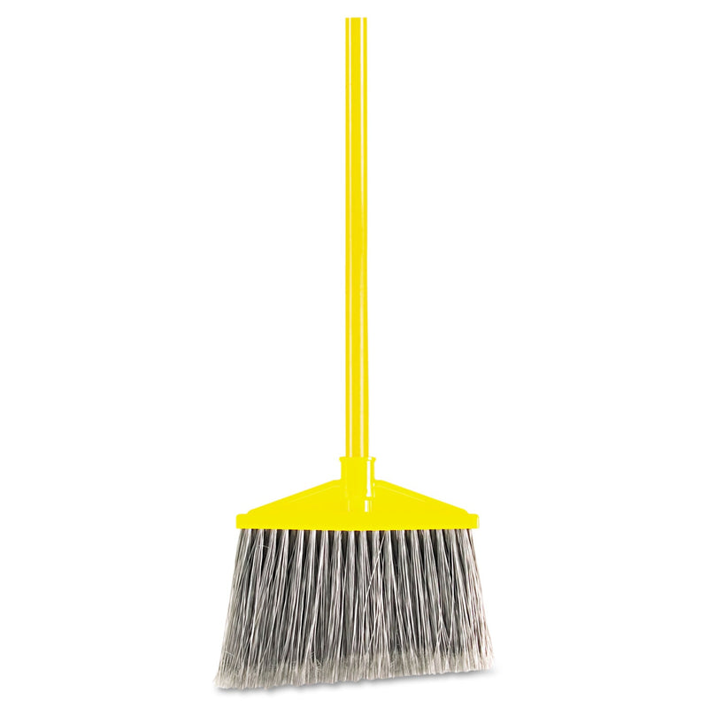 Rubbermaid 7920014588208, Angled Large Broom, 46.78" Handle, Gray/Yellow