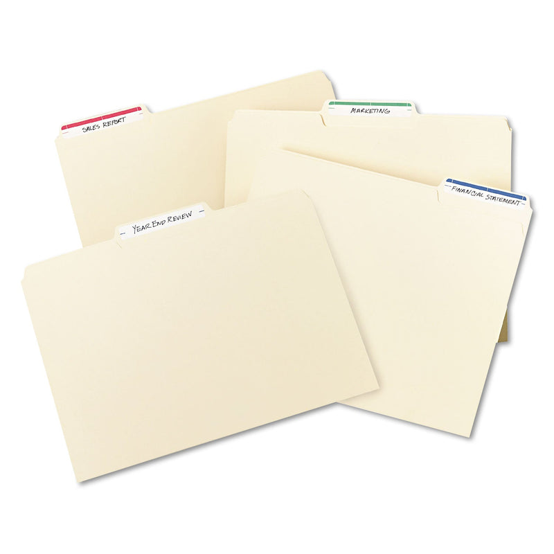 Avery Printable 4" x 6" - Permanent File Folder Labels, 0.69 x 3.44, White, 7/Sheet, 36 Sheets/Pack, (5200)