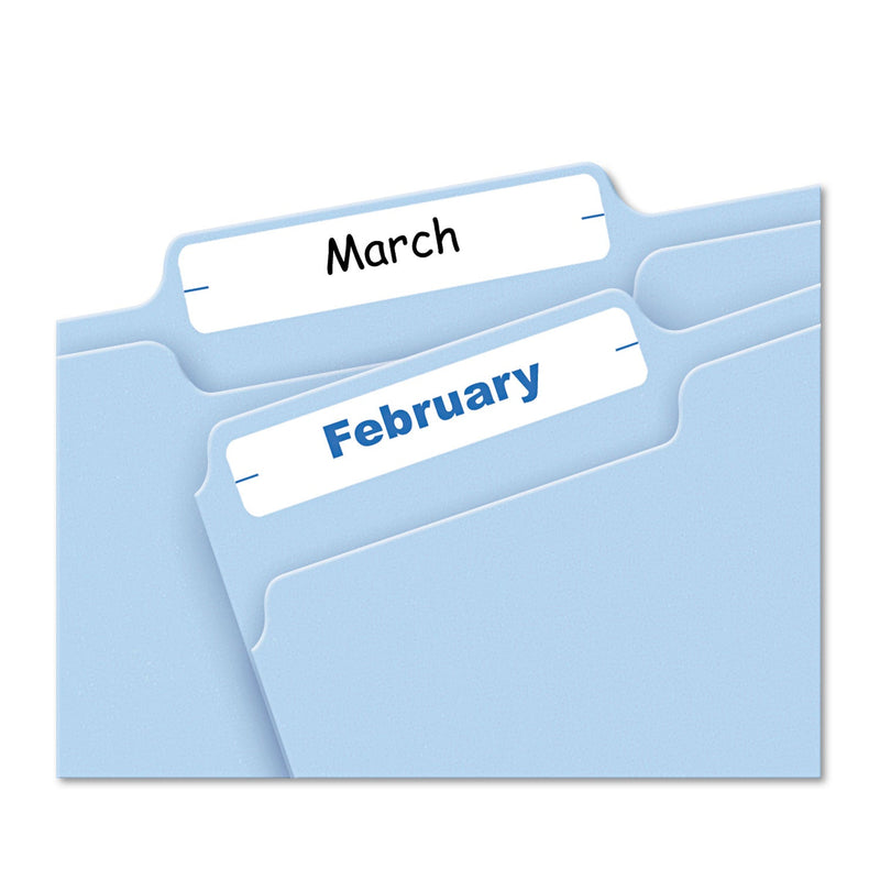 Avery Printable 4" x 6" - Permanent File Folder Labels, 0.69 x 3.44, White, 7/Sheet, 36 Sheets/Pack, (5202)