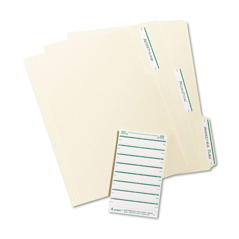 Avery Printable 4" x 6" - Permanent File Folder Labels, 0.69 x 3.44, White, 7/Sheet, 36 Sheets/Pack, (5203)