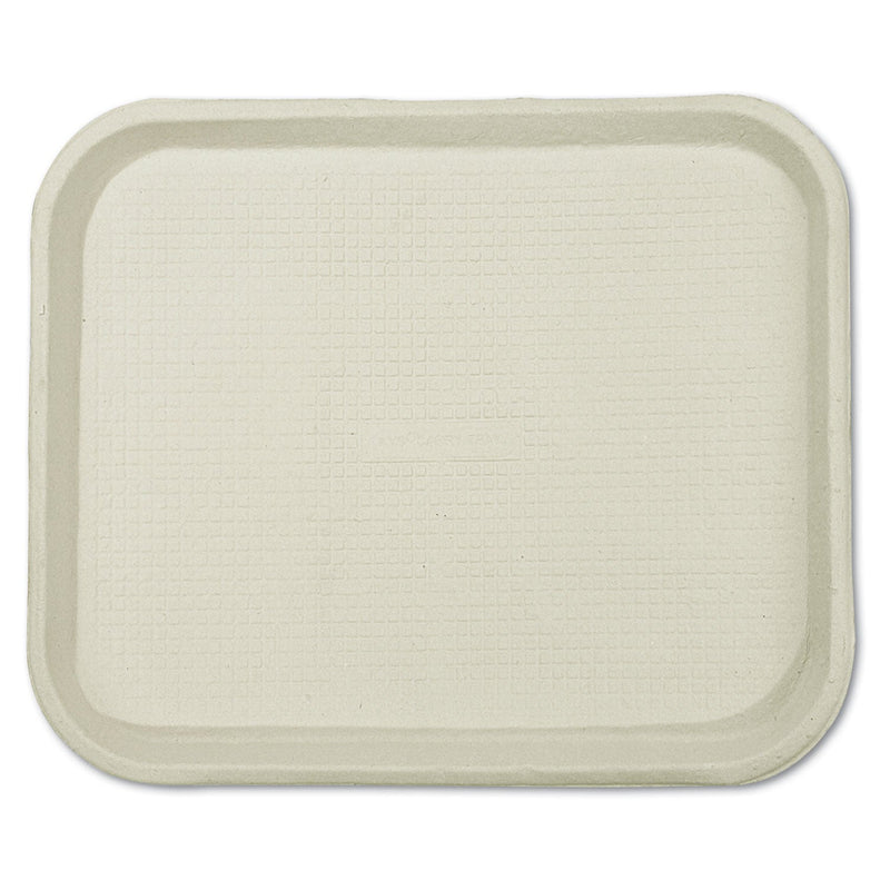 Chinet Savaday Molded Fiber Food Trays, 1-Compartment, 9 x 12 x 1, White, Paper, 250/Carton