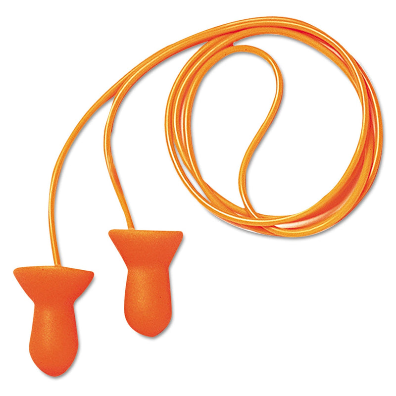 Howard Leight Quiet Multiple-Use Earplugs, Corded, 26NRR, Orange/Blue, 100 Pairs