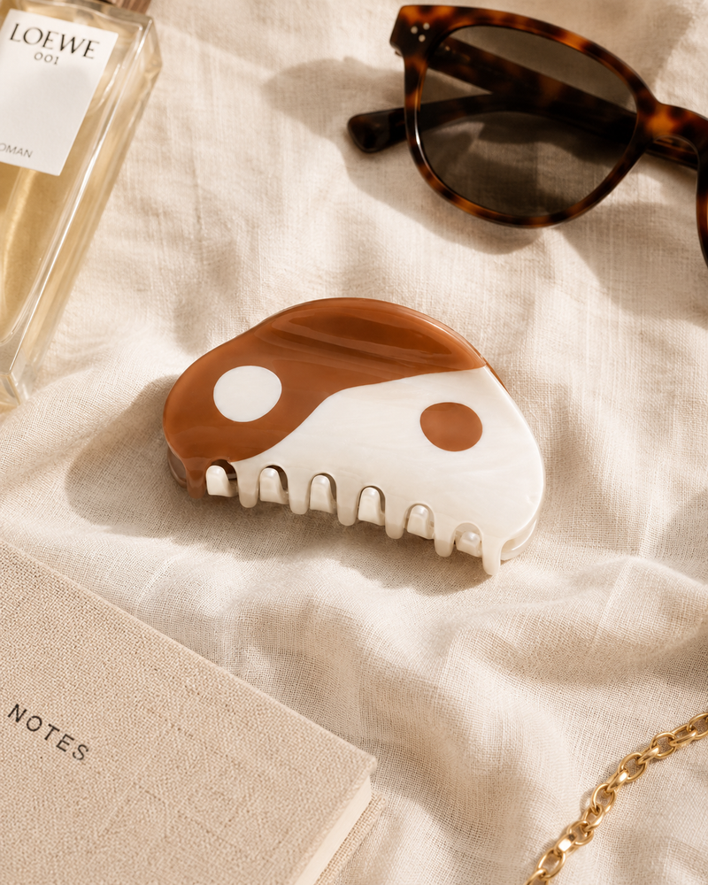 Yin Yang Hair Clips