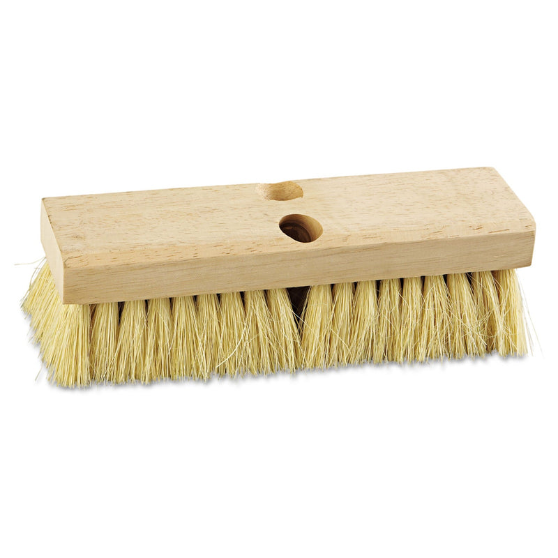 Boardwalk Deck Brush Head, 2" White Tampico Bristles, 10" Brush