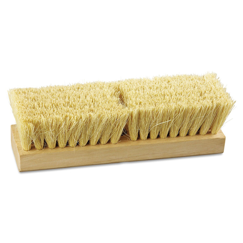 Boardwalk Deck Brush Head, 2" White Tampico Bristles, 10" Brush