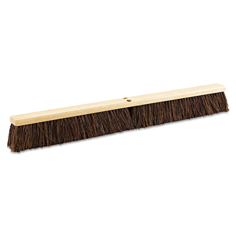 Boardwalk Floor Brush Head, 3.25" Brown Palmyra Fiber Bristles, 36" Brush