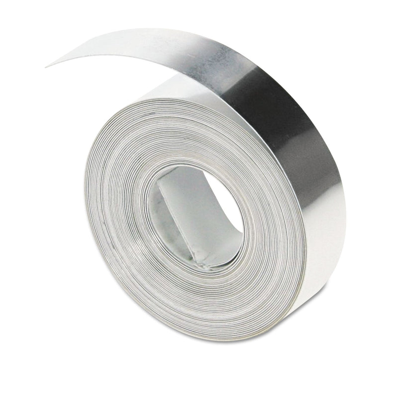 DYMO Rhino Metal Label Non-Adhesive Tape, 0.5" x 16 ft, Aluminum