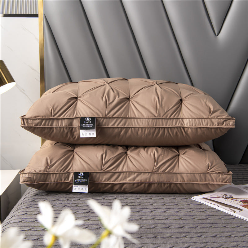 White Goose Down Pillow with Cotton Cover