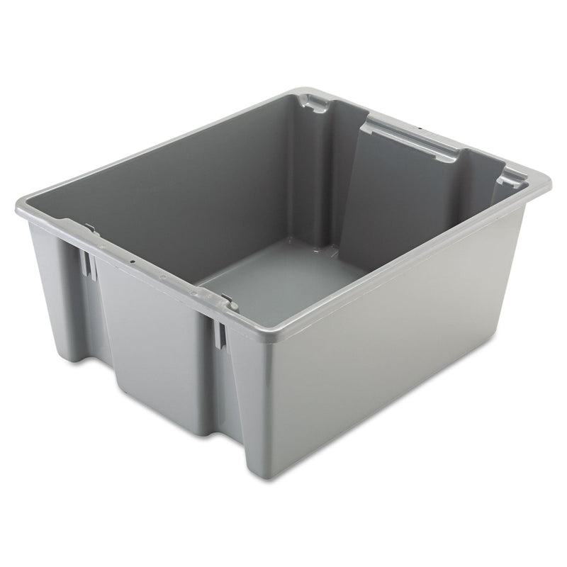 Rubbermaid Palletote Box, 19 gal, 23.5" x 19.5" x 10", Gray