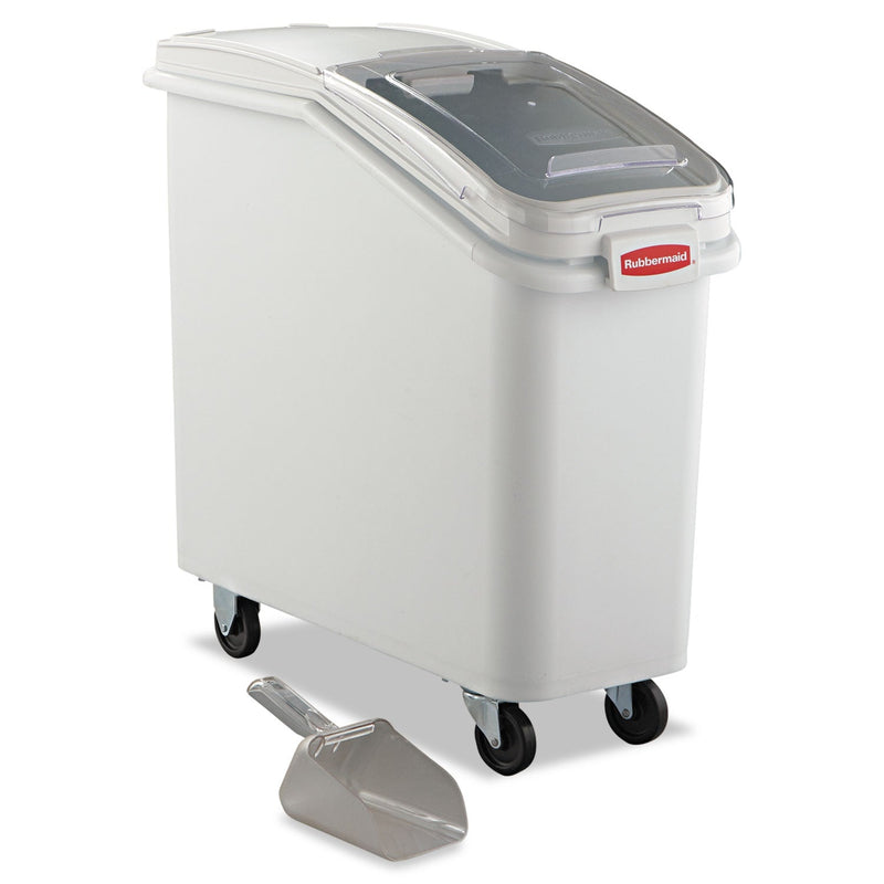 Rubbermaid ProSave Mobile Ingredient Bin, 20.57 gal, 13.13 x 29.25 x 28, White, Plastic