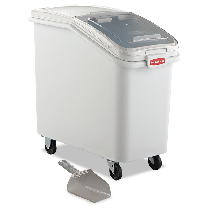 Rubbermaid ProSave Mobile Ingredient Bin, 26.18 gal, 15.5 x 29.5 x 28, White, Plastic