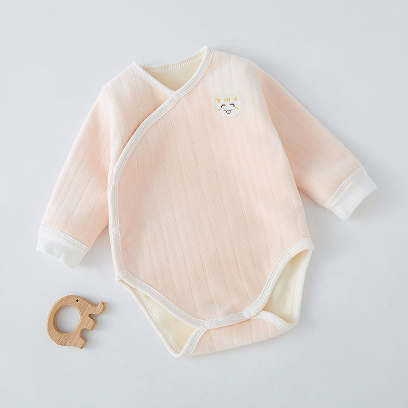 Newborn Fleece-Lined Romper Onesie Pajamas