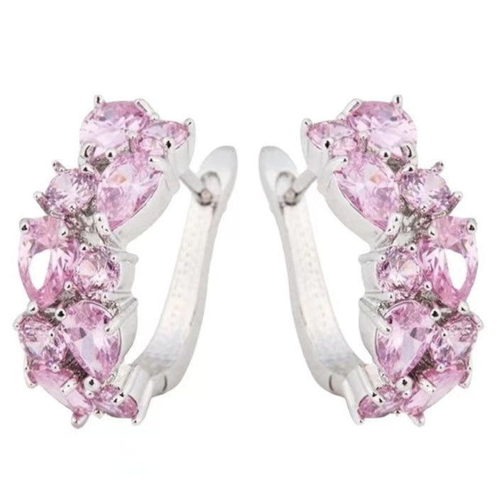 Diamond Crystal Zircon Ear Clip Affordable Luxury Earrings Women