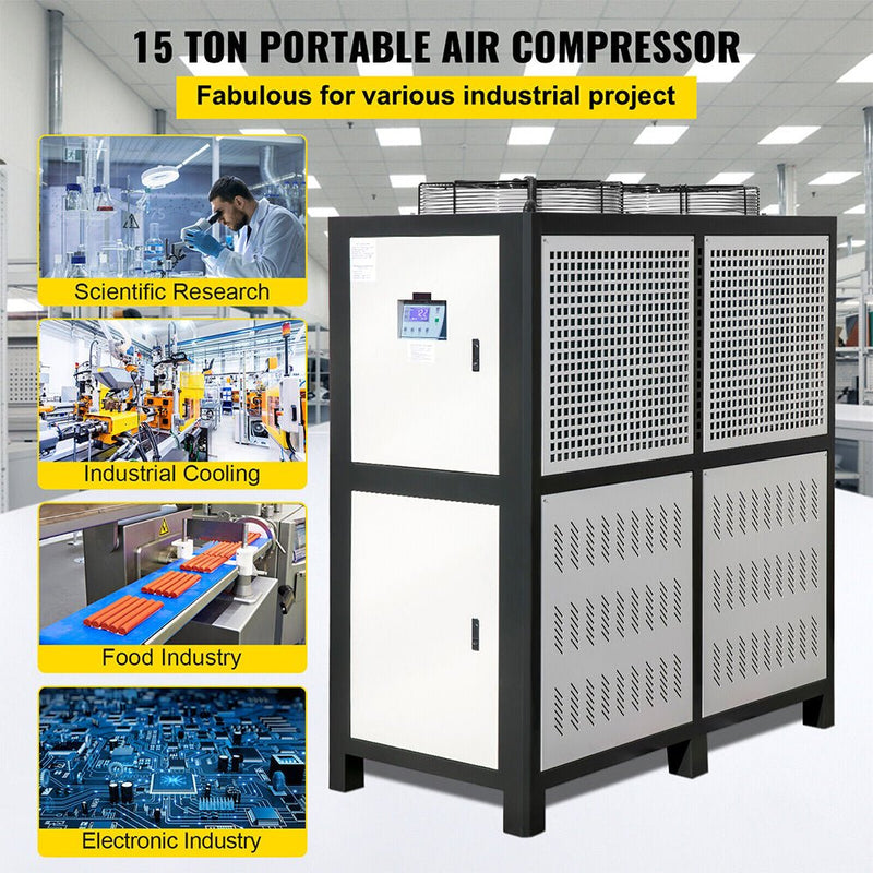 Smart Air-Cooled SS Industrial Water Chiller With LCD Display (SAK26458)