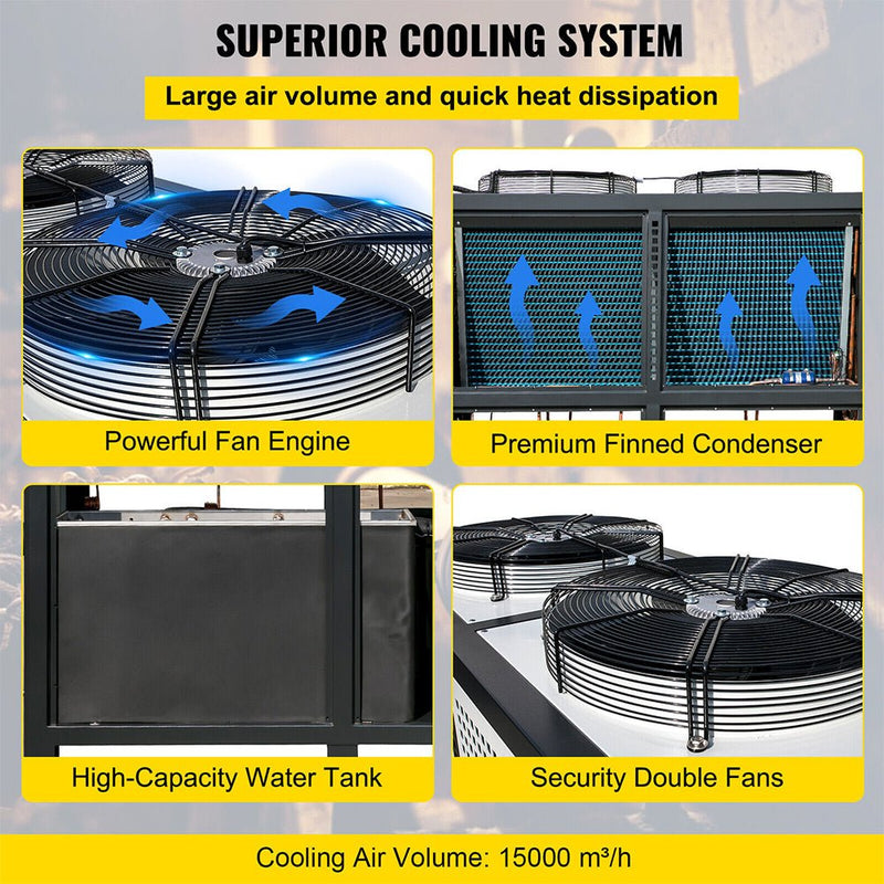 Smart Air-Cooled SS Industrial Water Chiller With LCD Display (SAK26458)