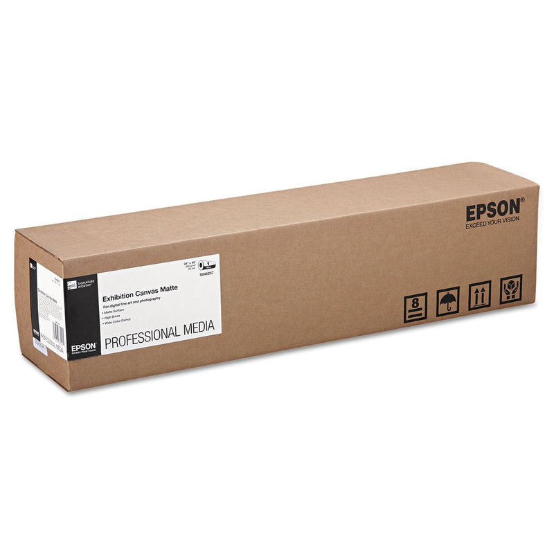 Epson Exhibition Canvas, 23 mil, 24" x 40 ft, Matte White