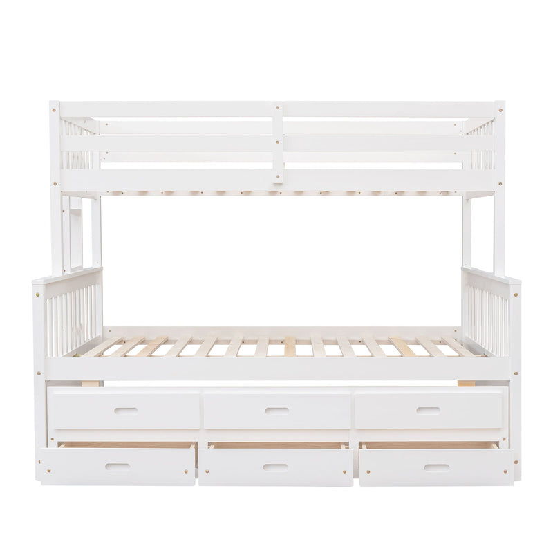 Bunk Bed With Twin Size Trundle And Drawers