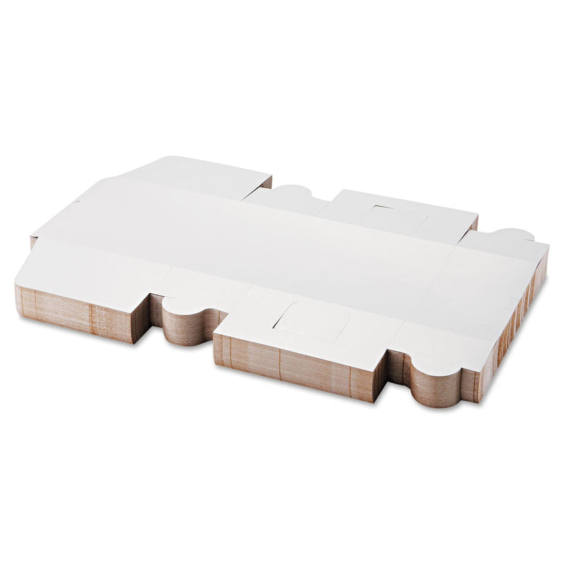 SCT White One-Piece Non-Window Bakery Boxes, 10 x 10 x 5.5, White, Paper, 100/Carton
