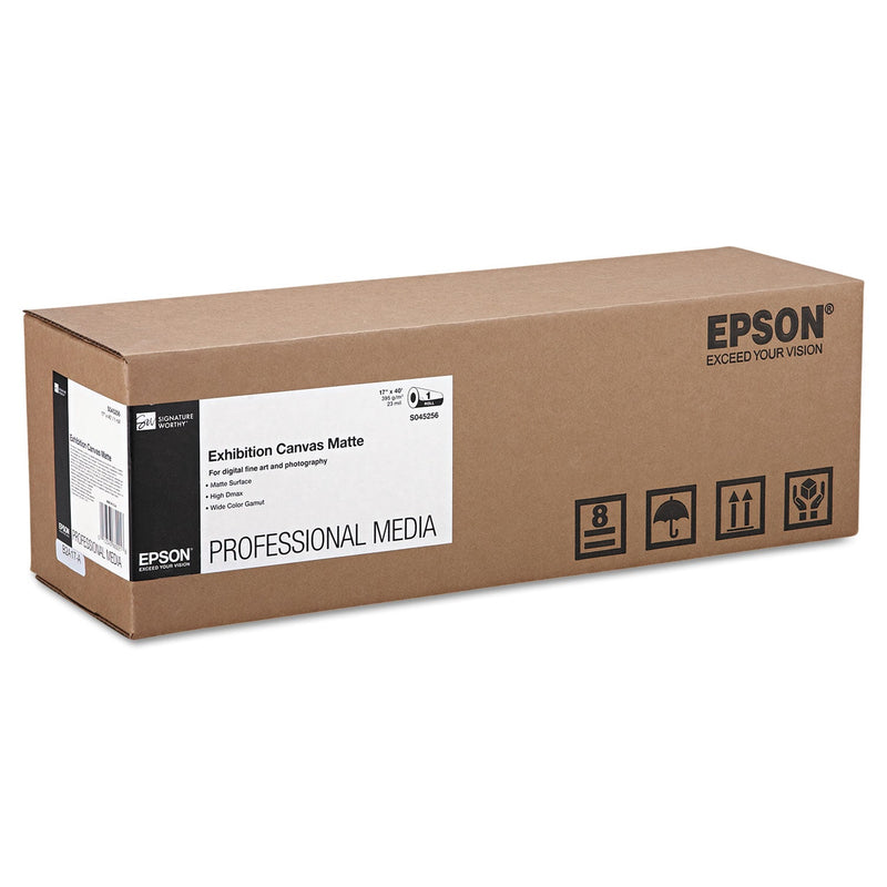 Epson Exhibition Canvas, 23 mil, 17" x 40 ft, Matte White