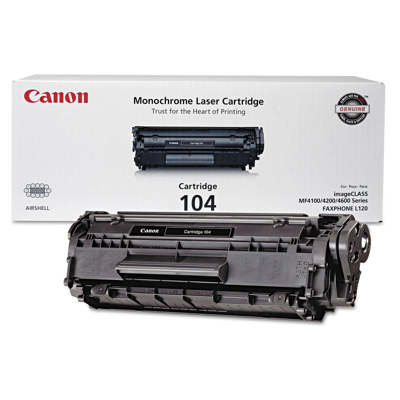 Canon 0263B001 (104) Toner, 2,000 Page-Yield, Black