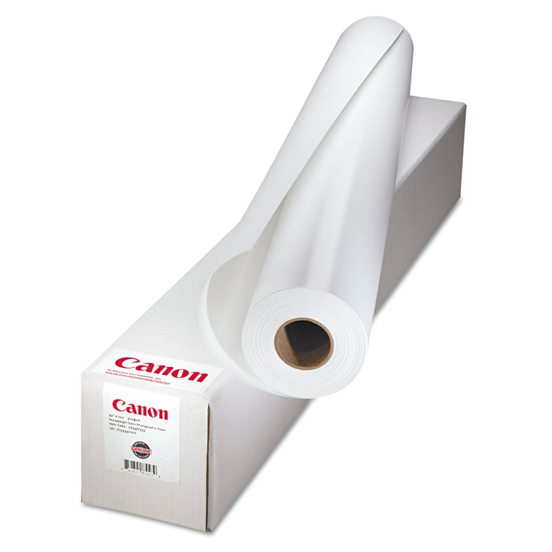 Canon Fine Art White Paper Roll, 2" Core, 14 mil, 36" x 50 ft, Matte White