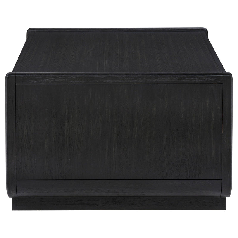 Leandro 2-drawer Wood Cocktail Coffee Table Burnished Black