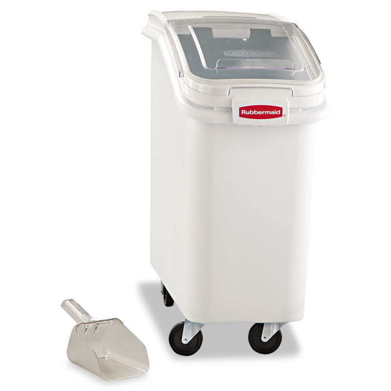 Rubbermaid ProSave Mobile Ingredient Bin, 20.57 gal, 13.13 x 29.25 x 28, White, Plastic