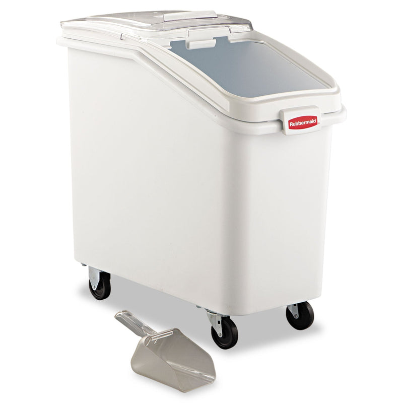 Rubbermaid ProSave Mobile Ingredient Bin, 26.18 gal, 15.5 x 29.5 x 28, White, Plastic