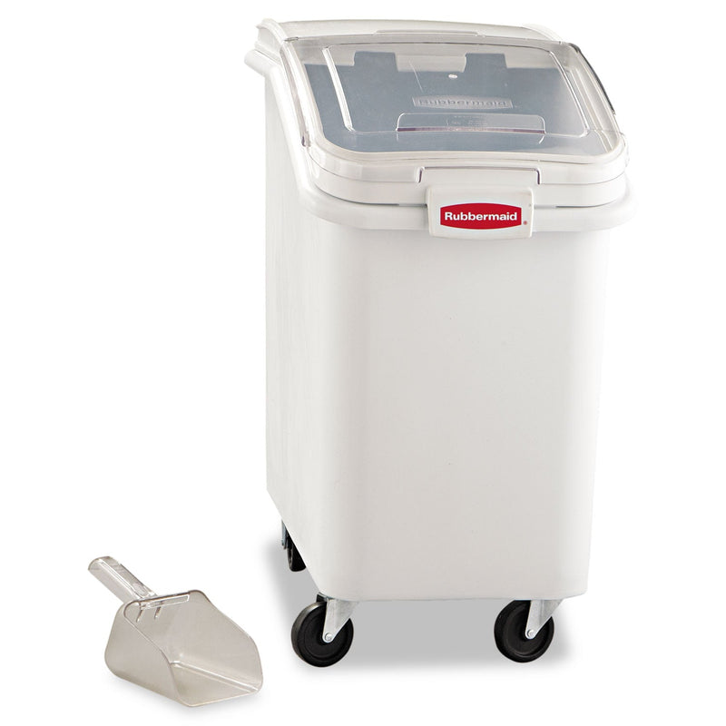 Rubbermaid ProSave Mobile Ingredient Bin, 26.18 gal, 15.5 x 29.5 x 28, White, Plastic