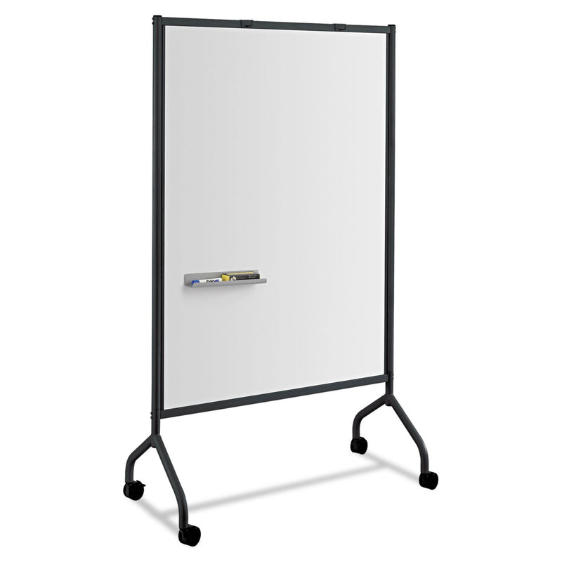 Safco Impromptu Magnetic Whiteboard Collaboration Screen, 42w x 21.5d x 72h, Black/White