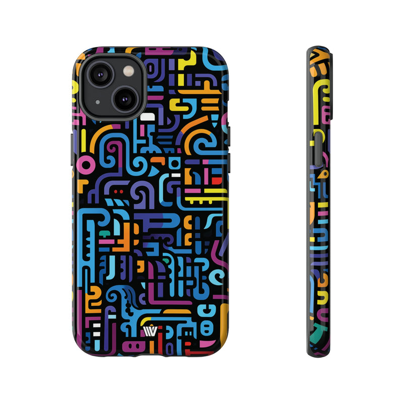 NEON GLYPHS | Tough Phone Case