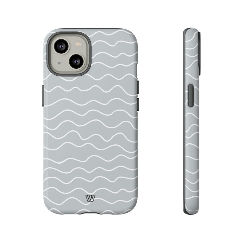 GRAY WAVES | Tough Phone Case