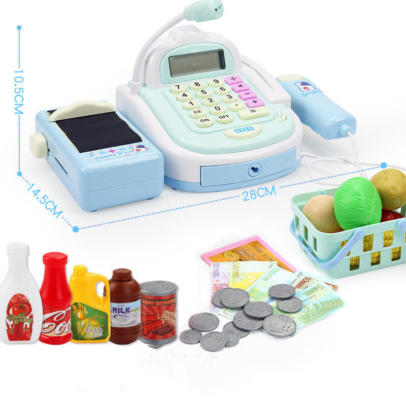 Simulation supermarket cash register set