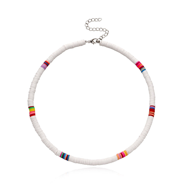 Disc Surfer Choker Beach Collar Necklace