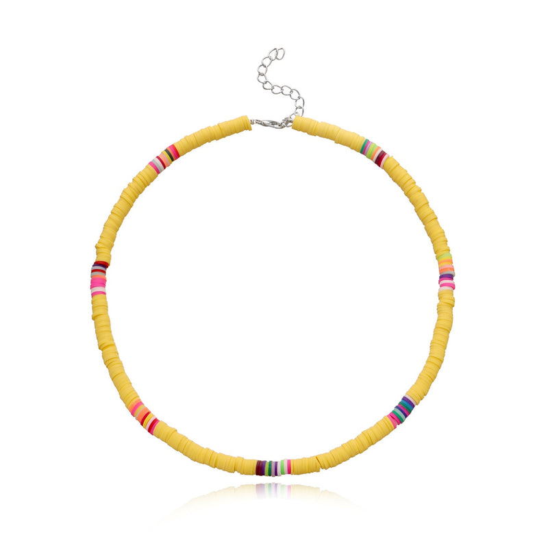 Disc Surfer Choker Beach Collar Necklace